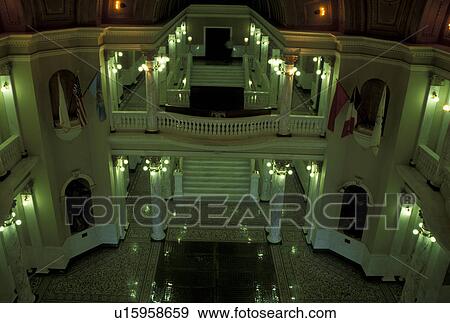 SD, South Dakota, Pierre, State Capitol, State House, Grand Staircase inside the South Dakota State Capitol Building View Large Photo Image Stock Photo - SD, South Dakota, Pierre, State Capitol, State House, Grand Staircase inside the South Dakota State Capitol Building. Fotosearch