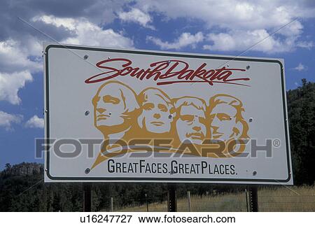 SD, South Dakota, South Dakota Welcome Sign, state line View Large Photo Image Stock Photo - SD, South Dakota, South Dakota Welcome Sign, state line. Fotosearch