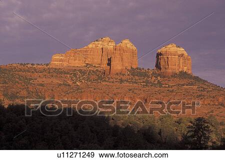 Sedona, AZ, Arizona, Cathedral Rock View Large Photo Image Stock Photo - Sedona, AZ, Arizona, Cathedral Rock. Fotosearch
