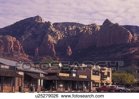Sedona, AZ, Arizona, downtown View Large Photo Image Stock Photograph - Sedona, AZ, Arizona, downtown. Fotosearch