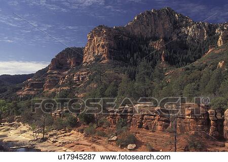 Sedona, AZ, Arizona, Oak Creek Canyon, Slide Rock State Park View Large Photo Image Stock Photo - Sedona, AZ, Arizona, Oak Creek Canyon, Slide Rock State Park. Fotosearch