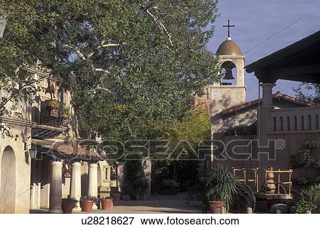 Sedona, AZ, Arizona, Tlaquepaque, a Mexican/Spanish style village View Large Photo Image Stock Photo - Sedona, AZ, Arizona, Tlaquepaque, a Mexican/Spanish style village. Fotosearch