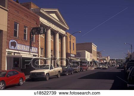 Stock Photo -  Silver City, NM, New Mexico, downtown, City Hall. Fotosearch