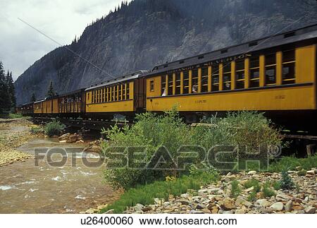 Silverton, CO, Colorado, The Durango and Silverton Narrow Gauge Railroad, train View Large Photo Image Stock Image - Silverton, CO, Colorado, The Durango and Silverton Narrow Gauge Railroad, train . Fotosearch
