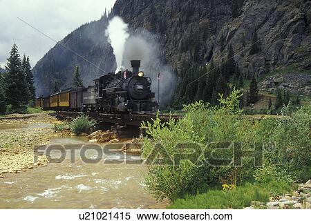 Silverton, CO, Colorado, The Durango and Silverton Narrow Gauge Railroad, train View Large Photo Image Stock Photography - Silverton, CO, Colorado, The Durango and Silverton Narrow Gauge Railroad, train . Fotosearch