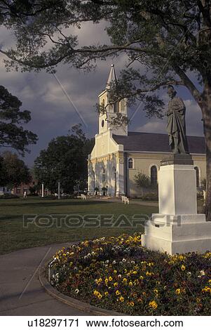 Stock Image -  St. Martinsville, LA, Louisiana, St. Martin de Tours Catholic Church. Fotosearch