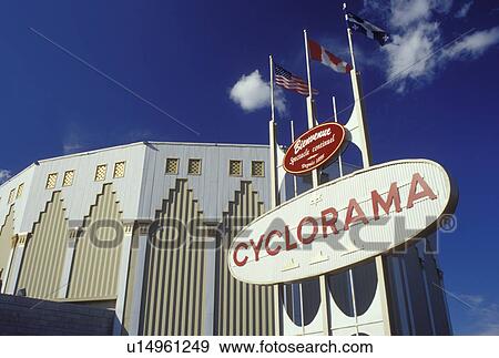 Stock Photo -  Ste-Anne-De-Beaupre, Canada, Quebec, Cyclorama of Jerusalem (Cyclorama de Jerusalem) in the town of Sainte Anne De Beaupre.. Fotosearch