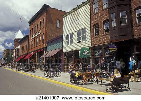 Telluride, CO, Colorado, San Juan National Forest, San Juan Mountains, Downtown Telluride, resort town View Large Photo Image Stock Photo - Telluride, CO, Colorado, San Juan National Forest, San Juan Mountains, Downtown Telluride, resort town. Fotosearch