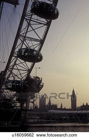 The London Eye, London, England, Great Britain, United Kingdom, Europe, British Airways London Eye along the River Thames. View Large Photo Image Stock Image - The London Eye, London, England, Great Britain, United Kingdom, Europe, British Airways London Eye along the River Thames. . Fotosearch