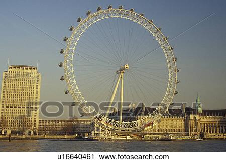 The London Eye, London, England, Great Britain, United Kingdom, Europe, British Airways London Eye along the River Thames. View Large Photo Image Stock Image - The London Eye, London, England, Great Britain, United Kingdom, Europe, British Airways London Eye along the River Thames. . Fotosearch
