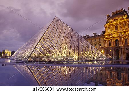 The Louvre, pyramid, Musee du Louvre, Paris, Ile de France, France, Europe, The glass pyramid marks the entrance to the Musee du Louvre (Louvre Museum) in Paris in the evening. View Large Photo Image Stock Image - The Louvre, pyramid, Musee du Louvre, Paris, Ile de France, France, Europe, The glass pyramid marks the entrance to the Musee du Louvre (Louvre Museum) in Paris in the evening. . Fotosearch