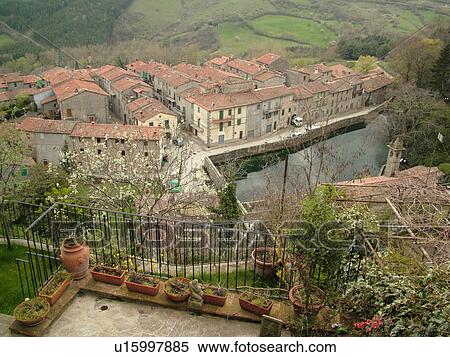 Toscana, Tuscany, Italy, Santa Fiora, Europe, View of the medieval village of Santa Fiora in Tuscany. View Large Photo Image Stock Photography - Toscana, Tuscany, Italy, Santa Fiora, Europe, View of the medieval village of Santa Fiora in Tuscany.. Fotosearch