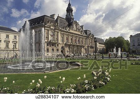 Tours, France, Indre-et-Loire, Loire Valley, Loire Castle Region, Centre, Europe, Hotel de Ville, City Hall in the city of Tours. View Large Photo Image Stock Photo - Tours, France, Indre-et-Loire, Loire Valley, Loire Castle Region, Centre, Europe, Hotel de Ville, City Hall in the city of Tours.. Fotosearch