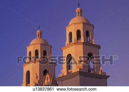 Stock Image -  Tucson, AZ, Arizona, downtown, St. Augustine Cathedral. Fotosearch