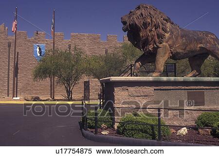 Tucson, AZ, Arizona, International Wildlife Museum & Lion Roar Monument View Large Photo Image Stock Photography - Tucson, AZ, Arizona, International Wildlife Museum & Lion Roar Monument. Fotosearch