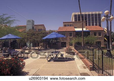 Tucson, AZ, Arizona, La Placita Village View Large Photo Image Picture - Tucson, AZ, Arizona, La Placita Village. Fotosearch