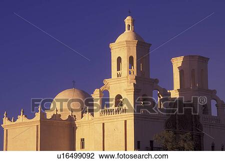 Tucson, AZ, Arizona, Mission San Xavier del Bac View Large Photo Image Stock Image - Tucson, AZ, Arizona, Mission San Xavier del Bac. Fotosearch