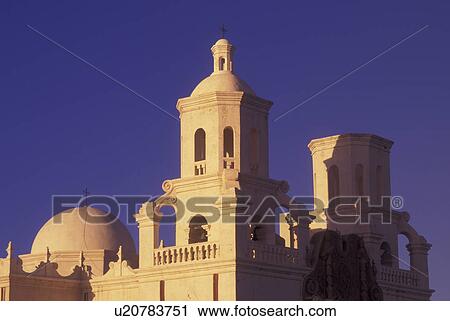 Tucson, AZ, Arizona, Mission San Xavier del Bac View Large Photo Image Stock Image - Tucson, AZ, Arizona, Mission San Xavier del Bac. Fotosearch