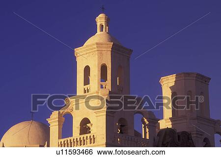 Stock Photograph -  Tucson, AZ, Arizona, Mission San Xavier del Bac. Fotosearch