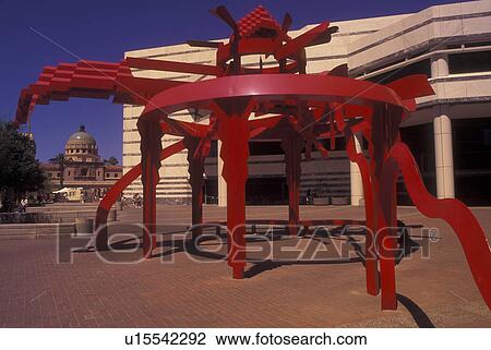 Tucson, AZ, Arizona, Red sculpture outside the Tucson Main Public Library View Large Photo Image Stock Image - Tucson, AZ, Arizona, Red sculpture outside the Tucson Main Public Library. Fotosearch