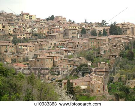Tuscany, Italy, Montalcino, Toscana, Europe, View of the medieval hilltown of Montalcino in Tuscany. View Large Photo Image Stock Image - Tuscany, Italy, Montalcino, Toscana, Europe, View of the medieval hilltown of Montalcino in Tuscany.. Fotosearch