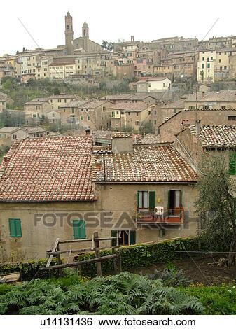 Tuscany, Italy, Montalcino, Toscana, Europe, View of the medieval hilltop town of Montalcino. View Large Photo Image Stock Photograph - Tuscany, Italy, Montalcino, Toscana, Europe, View of the medieval hilltop town of Montalcino.. Fotosearch