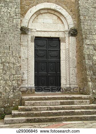 Tuscany, Italy, Sovana, Toscana, Europe, Ancient entrance to a church in the medieval town of Sovana. View Large Photo Image Stock Photography - Tuscany, Italy, Sovana, Toscana, Europe, Ancient entrance to a church in the medieval town of Sovana.. Fotosearch