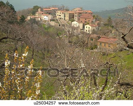 Tuscany, Tepolini, Italy, Toscana, Europe, Scenic view of the village of Tepolini in Tuscany in the spring. View Large Photo Image Stock Photo - Tuscany, Tepolini, Italy, Toscana, Europe, Scenic view of the village of Tepolini in Tuscany in the spring.. Fotosearch