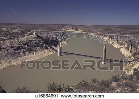 TX, Texas, bridge over the Pecos River,  View Large Photo Image Stock Image -  TX, Texas, bridge over the Pecos River, . Fotosearch