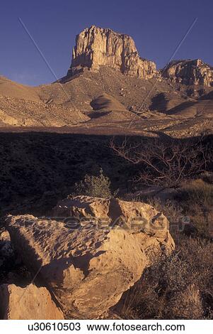 TX, Texas, Guadalupe Mountains National Park, El Captain View Large Photo Image Stock Image - TX, Texas, Guadalupe Mountains National Park, El Captain. Fotosearch