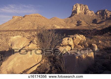 TX, Texas, Guadalupe Mountains National Park, El Captain View Large Photo Image Stock Photograph - TX, Texas, Guadalupe Mountains National Park, El Captain. Fotosearch