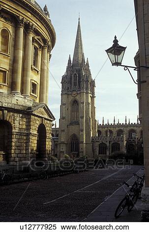Stock Photography -  University of Oxford, Oxford, England, Great Britain, United Kingdom, Europe, Radcliffe Camera and Lincoln College in Oxford, Britain's oldest university town.. Fotosearch
