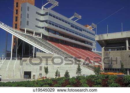 Stock Photo -  Utah, Salt Lake City, UT, University of Utah, Rice-Eccles Olympic Stadium. Fotosearch