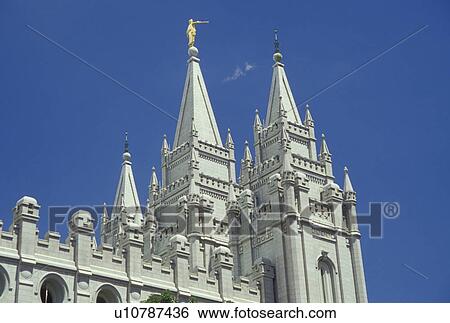 Utah, UT, Salt Lake City, Temple Square, Mormon Temple, Salt Lake Temple View Large Photo Image Stock Photograph - Utah, UT, Salt Lake City, Temple Square, Mormon Temple, Salt Lake Temple. Fotosearch