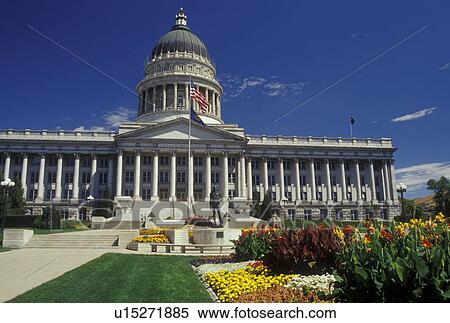 Stock Photography -  Utah, UT, Salt Lake City, Utah State Capitol, State House. Fotosearch