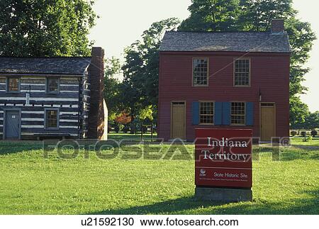 Stock Image -  Vincennes, IN, Indiana, Vincennes State Historic Site. Fotosearch