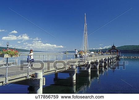 Watkins Glen, NY, New York, Finger Lakes Region, Seneca Lake, public pier View Large Photo Image Stock Photo - Watkins Glen, NY, New York, Finger Lakes Region, Seneca Lake, public pier. Fotosearch