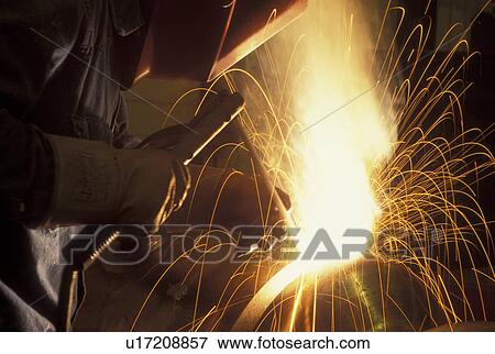 Stock Photo -  welding, GA, Georgia, Atlanta, Shielded metal arc welding, industrial, Minh Van Dong. Fotosearch