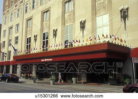 WI, Wisconsin, Milwaukee, Hilton Milwaukee View Large Photo Image Stock Photograph - WI, Wisconsin, Milwaukee, Hilton Milwaukee. Fotosearch