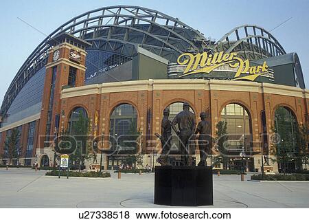 WI, Wisconsin, Milwaukee, Miller Park, Milwaukee Brewers, baseball stadium View Large Photo Image Stock Photo - WI, Wisconsin, Milwaukee, Miller Park, Milwaukee Brewers, baseball stadium. Fotosearch