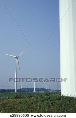 windmill, Canada, Gaspe Peninsula, Gulf of St. Lawrence, Quebec, Cap Chat, Modern windmills at Windmill Park in Cap Chat on the Gaspe Peninsula in Quebec. View Large Photo Image Stock Photography - windmill, Canada, Gaspe Peninsula, Gulf of St. Lawrence, Quebec, Cap Chat, Modern windmills at Windmill Park in Cap Chat on the Gaspe Peninsula in Quebec.. Fotosearch