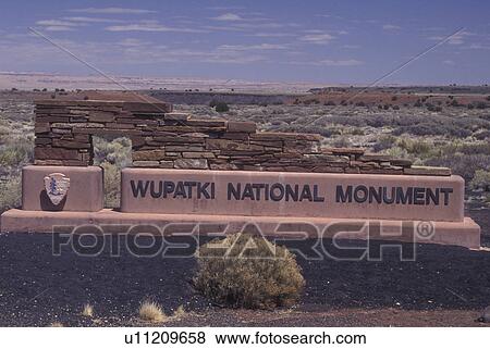Wupakti National Monument, AZ, Arizona, entrance, sign View Large Photo Image Stock Photo - Wupakti National Monument, AZ, Arizona, entrance, sign. Fotosearch