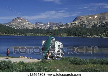 WY, Wyoming, Shoshone National Forest, Beartooth Highway Scenic Byway, Island Lake Area View Large Photo Image Stock Image - WY, Wyoming, Shoshone National Forest, Beartooth Highway Scenic Byway, Island Lake Area. Fotosearch