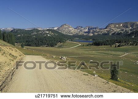WY, Wyoming, Shoshone National Forest, Beartooth Highway Scenic Byway, Island Lake Area View Large Photo Image Stock Image - WY, Wyoming, Shoshone National Forest, Beartooth Highway Scenic Byway, Island Lake Area. Fotosearch