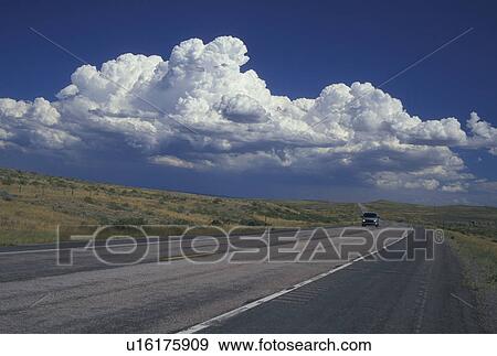 WY, Wyoming, Weston County, Eastern Wyoming, Route 16, road View Large Photo Image Stock Photo -  WY, Wyoming, Weston County, Eastern Wyoming, Route 16, road. Fotosearch