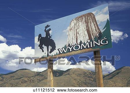 WY, Wyoming, Wyoming Welcome Sign, state line View Large Photo Image Stock Image - WY, Wyoming, Wyoming Welcome Sign, state line. Fotosearch
