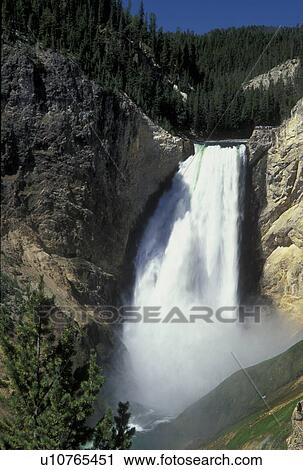 Yellowstone National Park, WY, Wyoming, Yellowstone River, Lower Falls from Red Rock, Grand Canyon of Yellowstone View Large Photo Image Stock Image - Yellowstone National Park, WY, Wyoming, Yellowstone River, Lower Falls from Red Rock, Grand Canyon of Yellowstone. Fotosearch