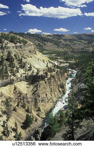 Yellowstone National Park, WY, Wyoming, Yellowstone River, Tower Roosevelt Area View Large Photo Image Stock Photograph - Yellowstone National Park, WY, Wyoming, Yellowstone River, Tower Roosevelt Area. Fotosearch