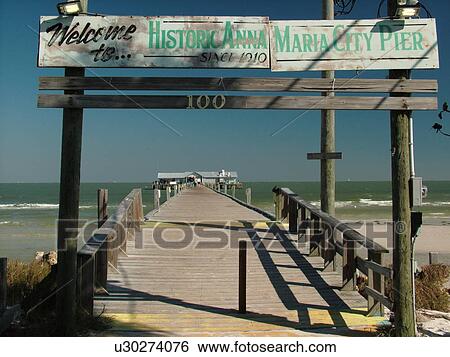 Anna Maria, FL, Florida, Anna Maria Key, Historic Anna Maria City Pier, welcome sign View Large Photo Image Stock Photograph - Anna Maria, FL, Florida, Anna Maria Key, Historic Anna Maria City Pier, welcome sign. Fotosearch