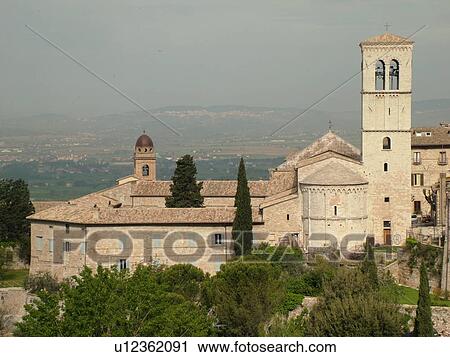 Assisi, Italy, Umbria, Europe, Duomo di San Rufino in the medieval hill town of Assisi. View Large Photo Image Stock Image - Assisi, Italy, Umbria, Europe, Duomo di San Rufino in the medieval hill town of Assisi.. Fotosearch
